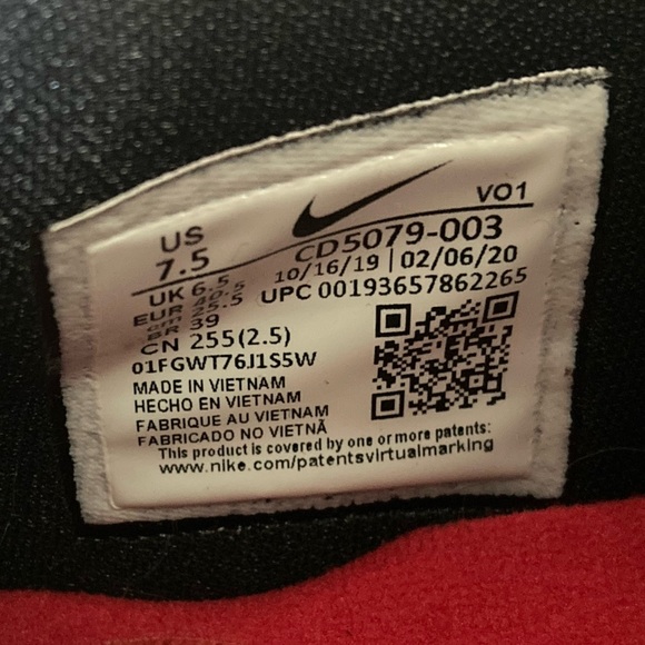 NWB PG4 “Bred” 👟, size 7.5. - Picture 2 of 12